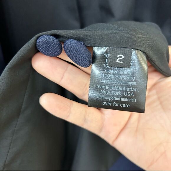 NWOT Rachel Comey NY Double Button Navy Blazer Size 2 - Picture 5 of 5